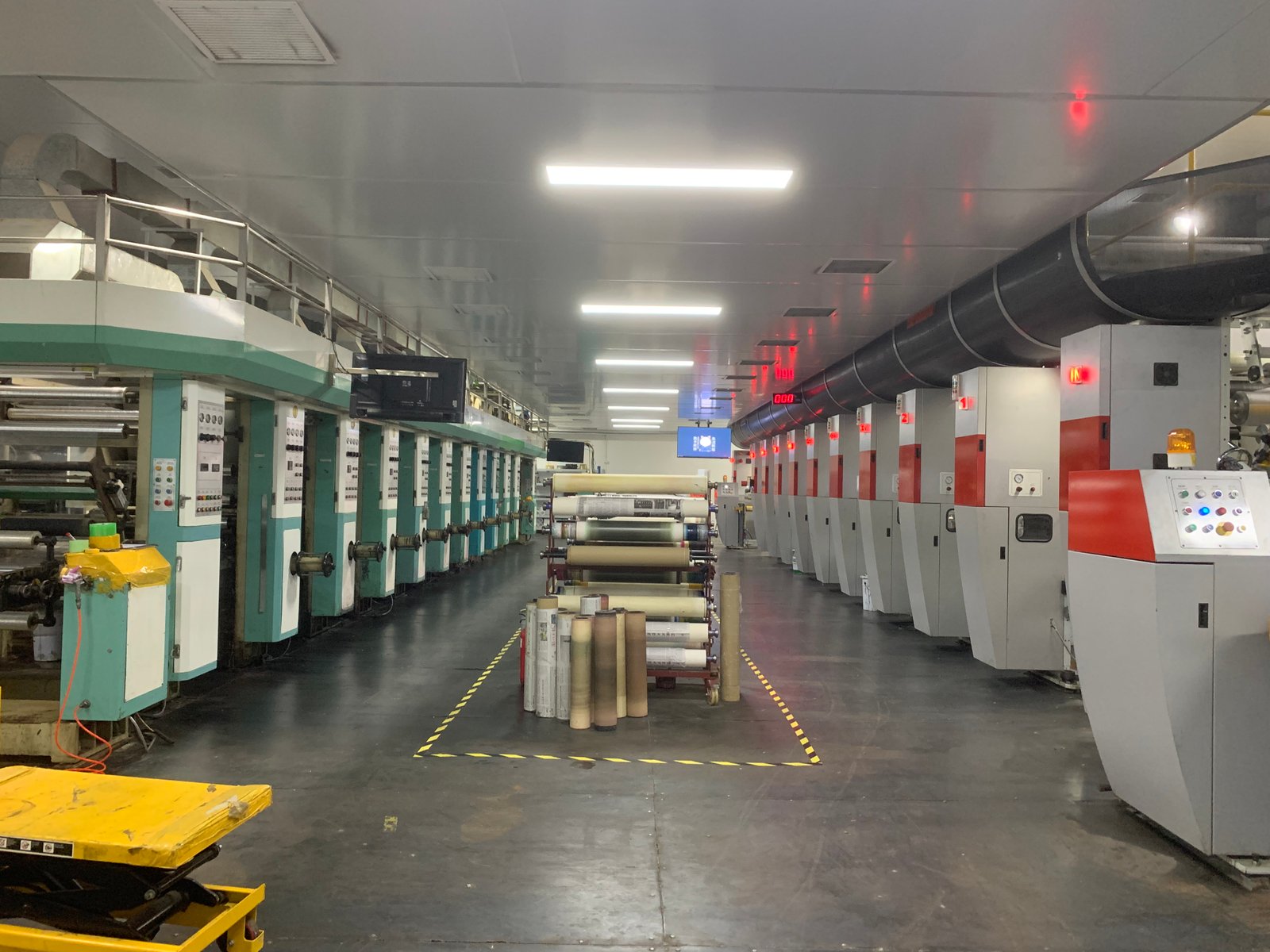 Flexible packaging production line